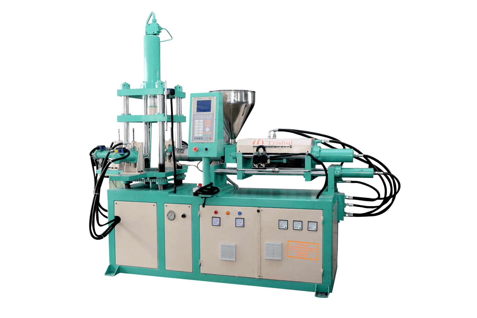 Fully Auto Vertical Clamping Horizontal Injection Moulding Machine